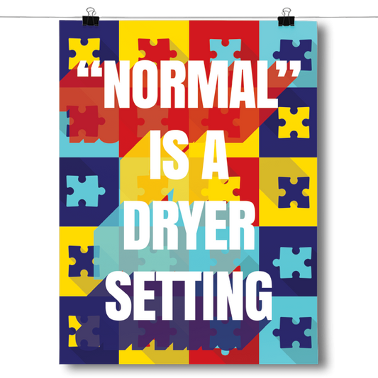 Normal is a dryer Setting Poster