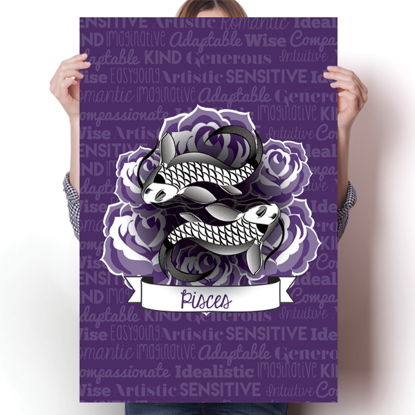 Zodiac Sign - Pisces Poster