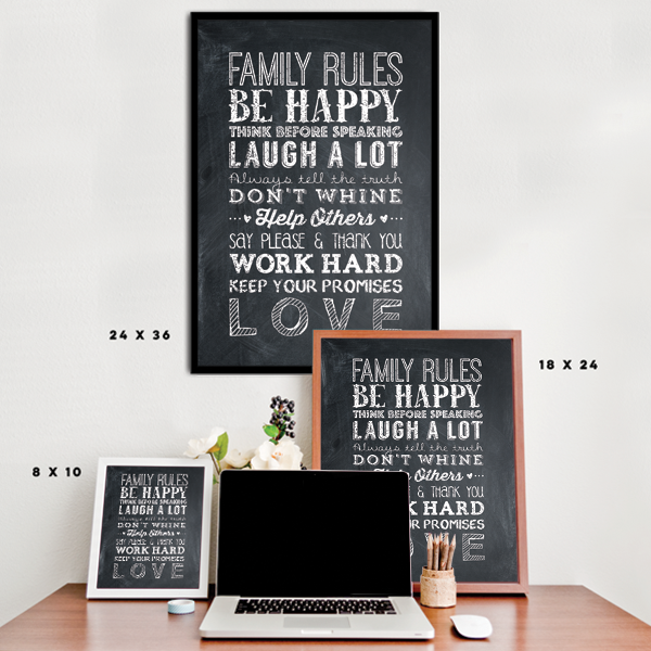 Family Rules Poster