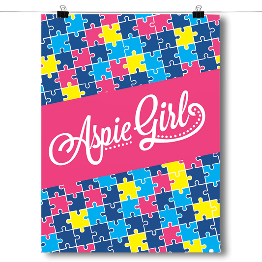 Aspie Girl - Asperger's Syndrome Awareness Poster