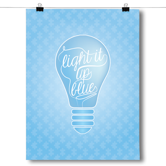Light it Up Blue Poster