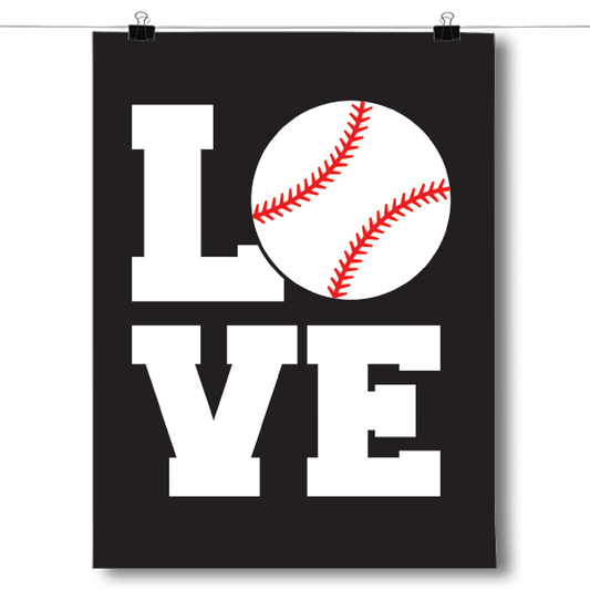 L.O.V.E Baseball Poster