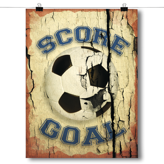 Score Goal Soccer Poster