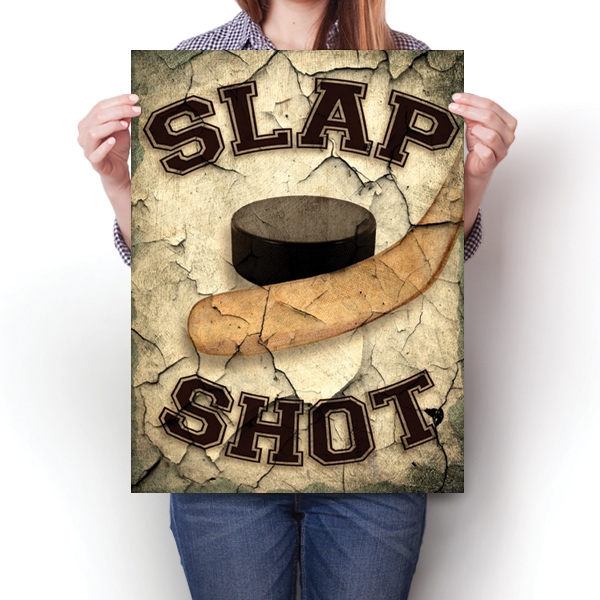 Slap Shot Hockey Poster