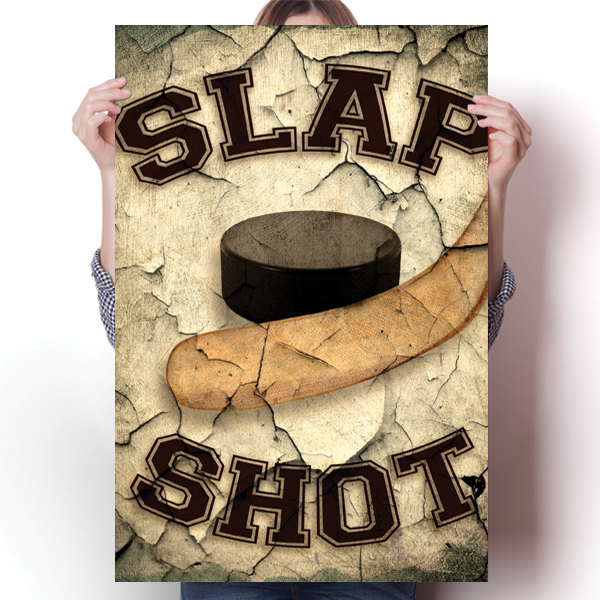 Slap Shot Hockey Poster