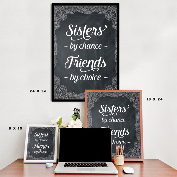Sisters By Chance, Friends By Choice Poster