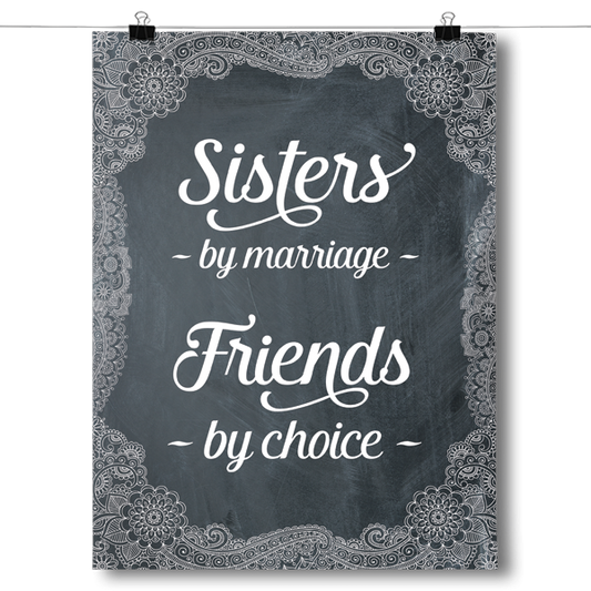 Sisters By Marriage, Friends By Choice Poster