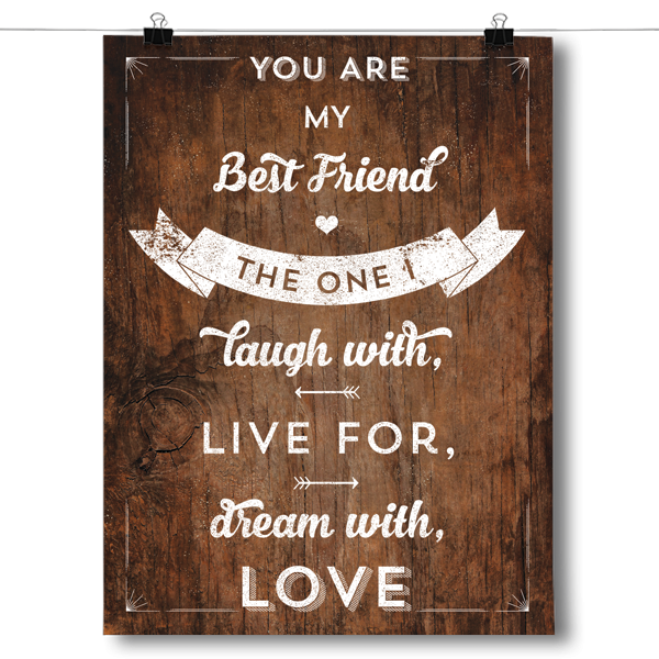You Are My Best Friend Poster