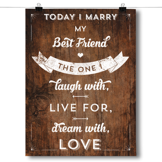 Today I Marry My Best Friend Poster