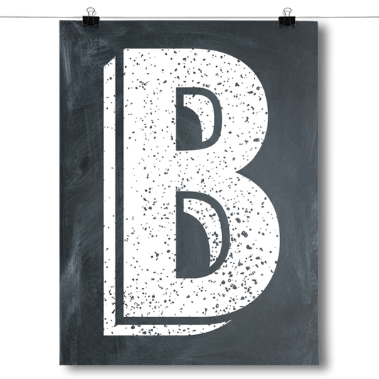 Alphabet Letters - B Poster