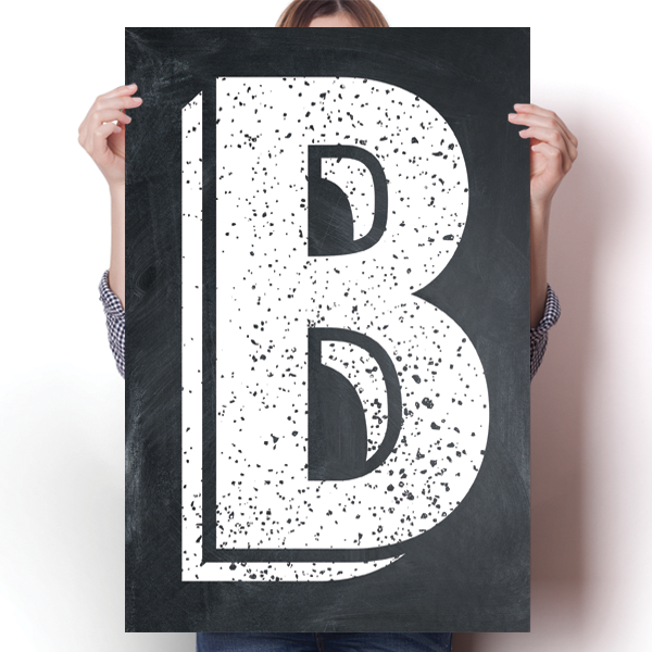 Alphabet Letters - B Poster