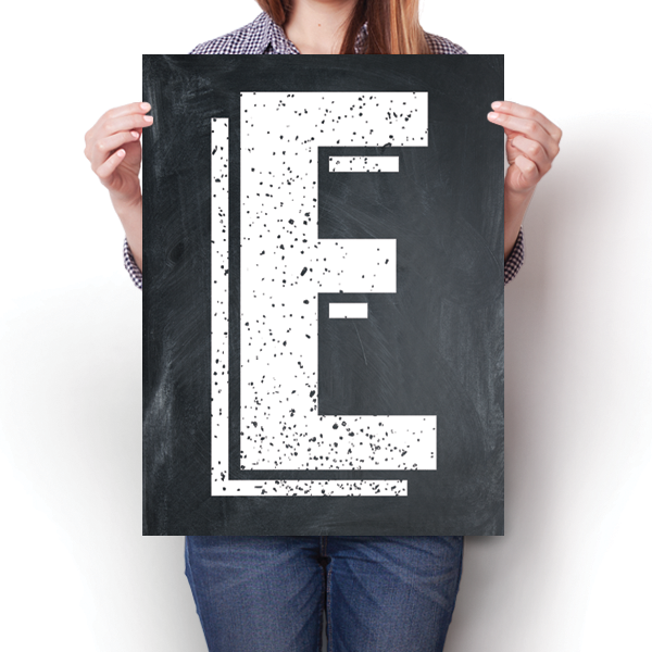 Alphabet Letters - E Poster