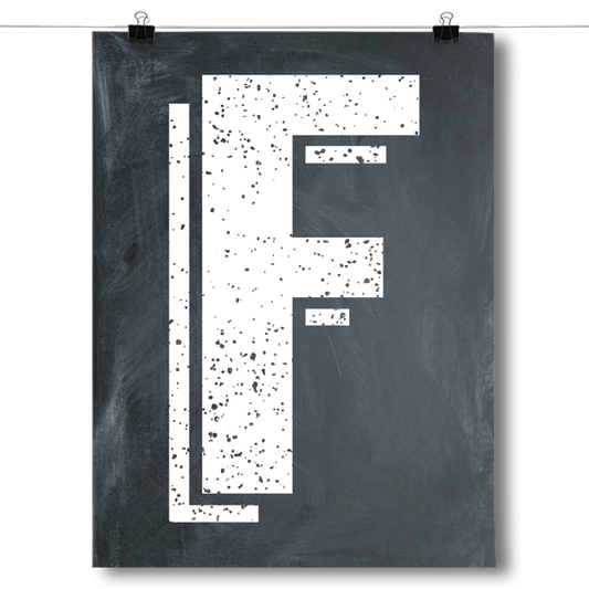 Alphabet Letters - F Poster