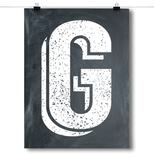 Alphabet Letters - G Poster