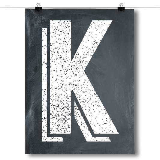 Alphabet Letters - K Poster