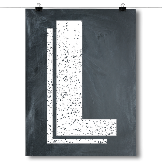 Alphabet Letters - L Poster