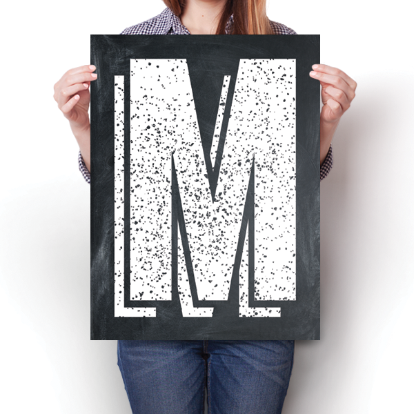 Alphabet Letters - M Poster