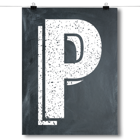 Alphabet Letters - P Poster