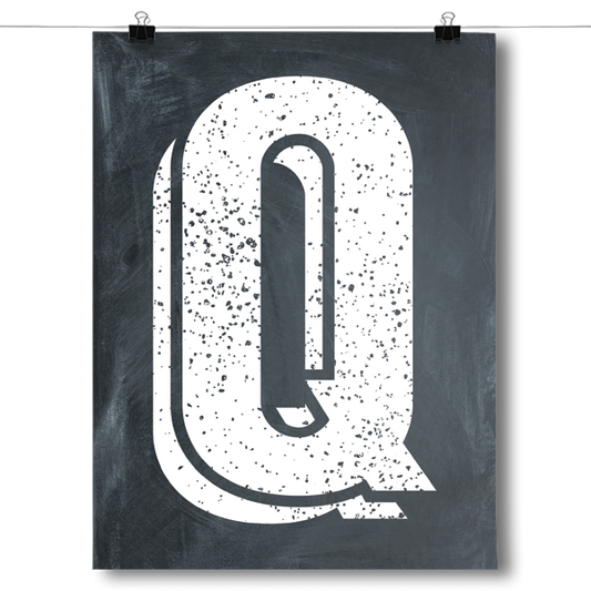 Alphabet Letters - Q Poster