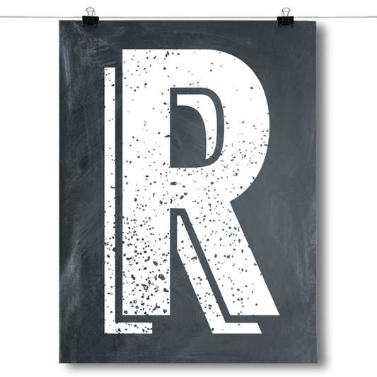 Alphabet Letters - R Poster
