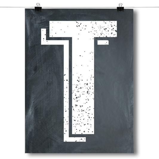 Alphabet Letters - T Poster