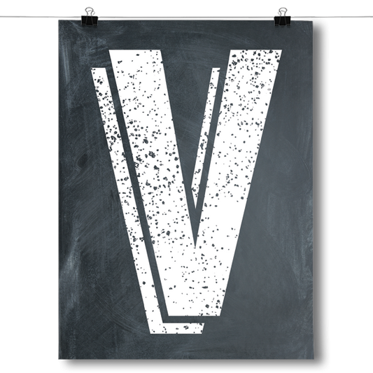 Alphabet Letters - V Poster