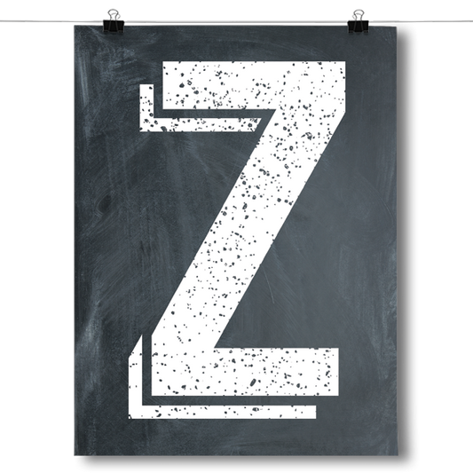 Alphabet Letters - Z Poster