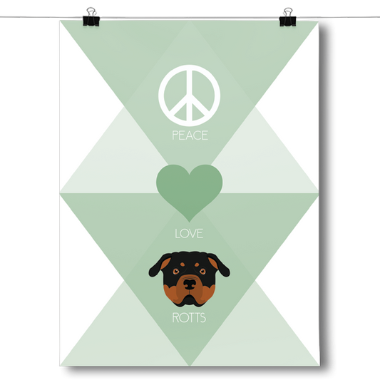 Peace, Love & Rotts Poster