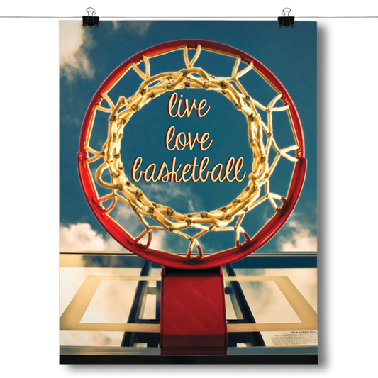 Live Love Basketball Poster