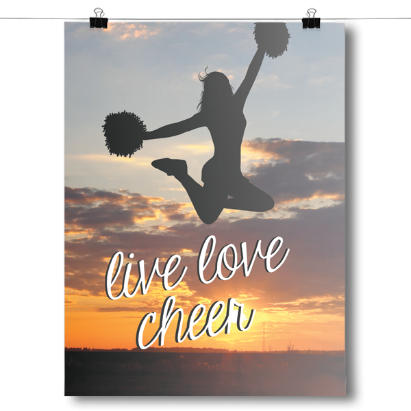 Live Love Cheer Poster