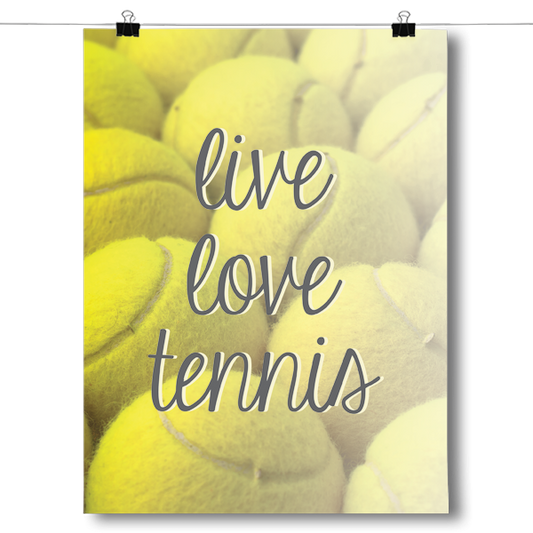 Live Love Tennis Poster