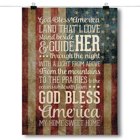 God Bless America - Home Sweet Home Poster