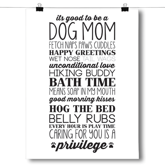 Dog Mom Poster