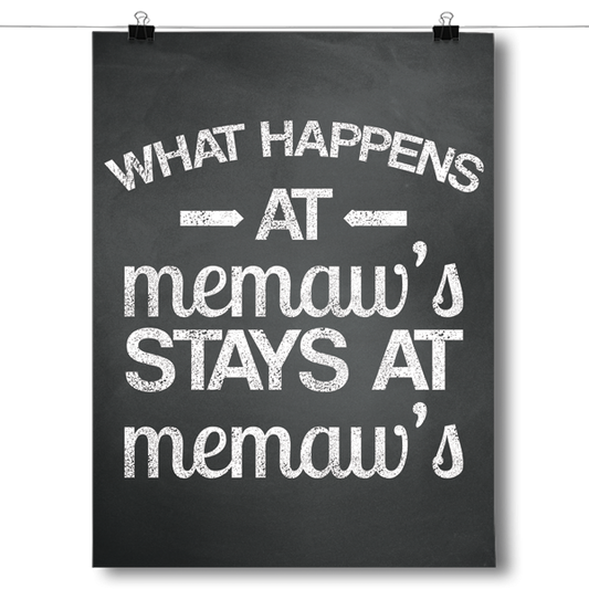 What Happens - Memaws Poster