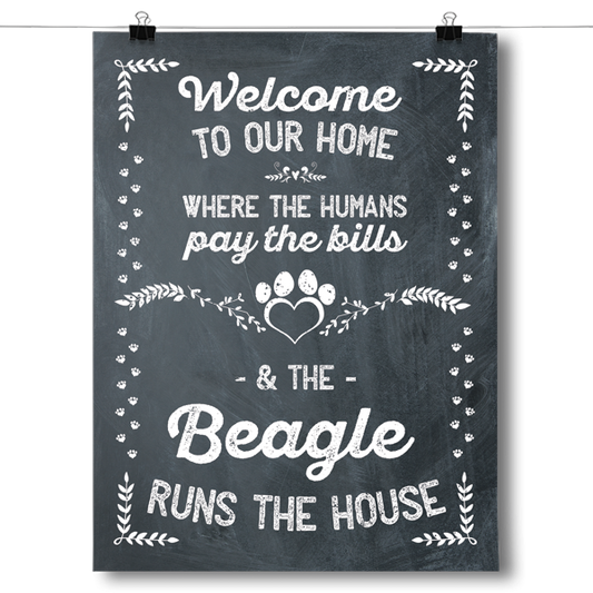 The Beagle Runs The House Poster
