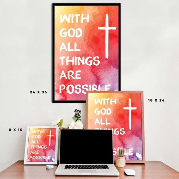 With God All Things Are Possible Poster