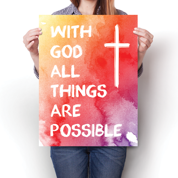 With God All Things Are Possible Poster