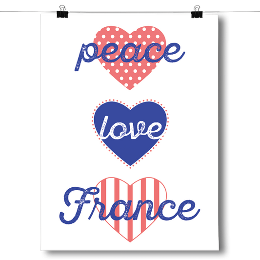 Peace, Love, France Poster