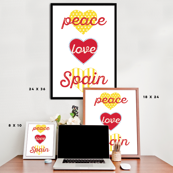 Peace, Love, Spain Poster