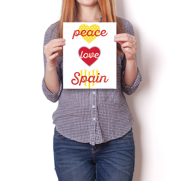 Peace, Love, Spain Poster