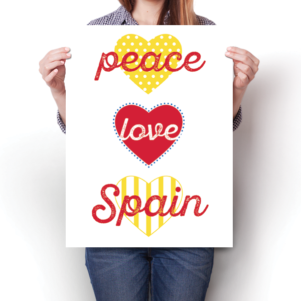 Peace, Love, Spain Poster