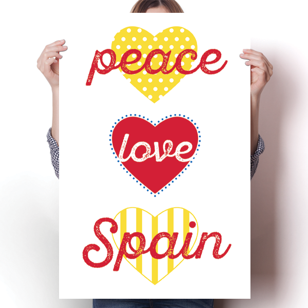 Peace, Love, Spain Poster