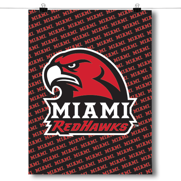 Miami University RedHawks - NCAA Poster