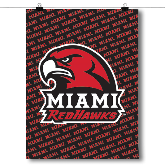 Miami University RedHawks - NCAA Poster