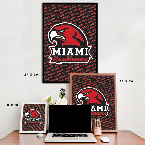 Miami University RedHawks - NCAA Poster