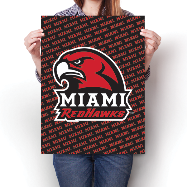 Miami University RedHawks - NCAA Poster