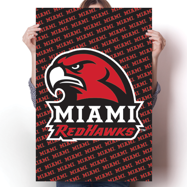 Miami University RedHawks - NCAA Poster