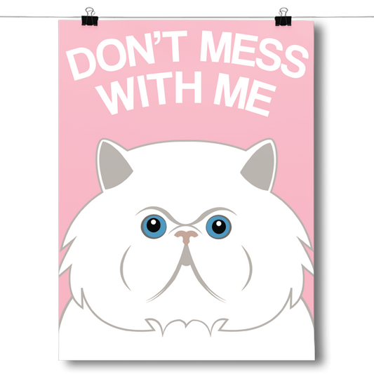 Don't Mess With Me - Persian Cat Poster