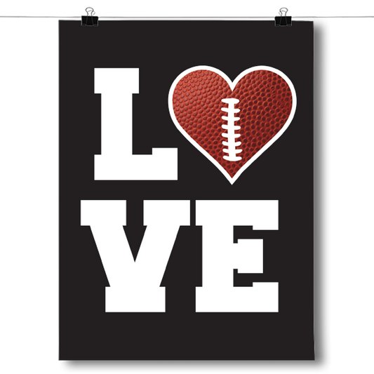 L O V E Football Poster