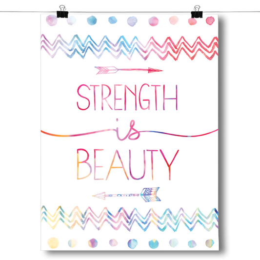 Strength Is Beauty Poster